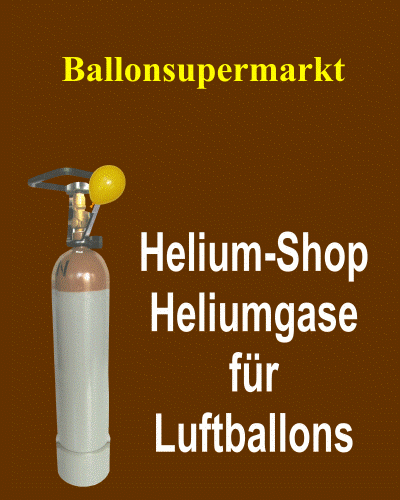 Helium für Luftballons im Shop Ballonsupermarkt